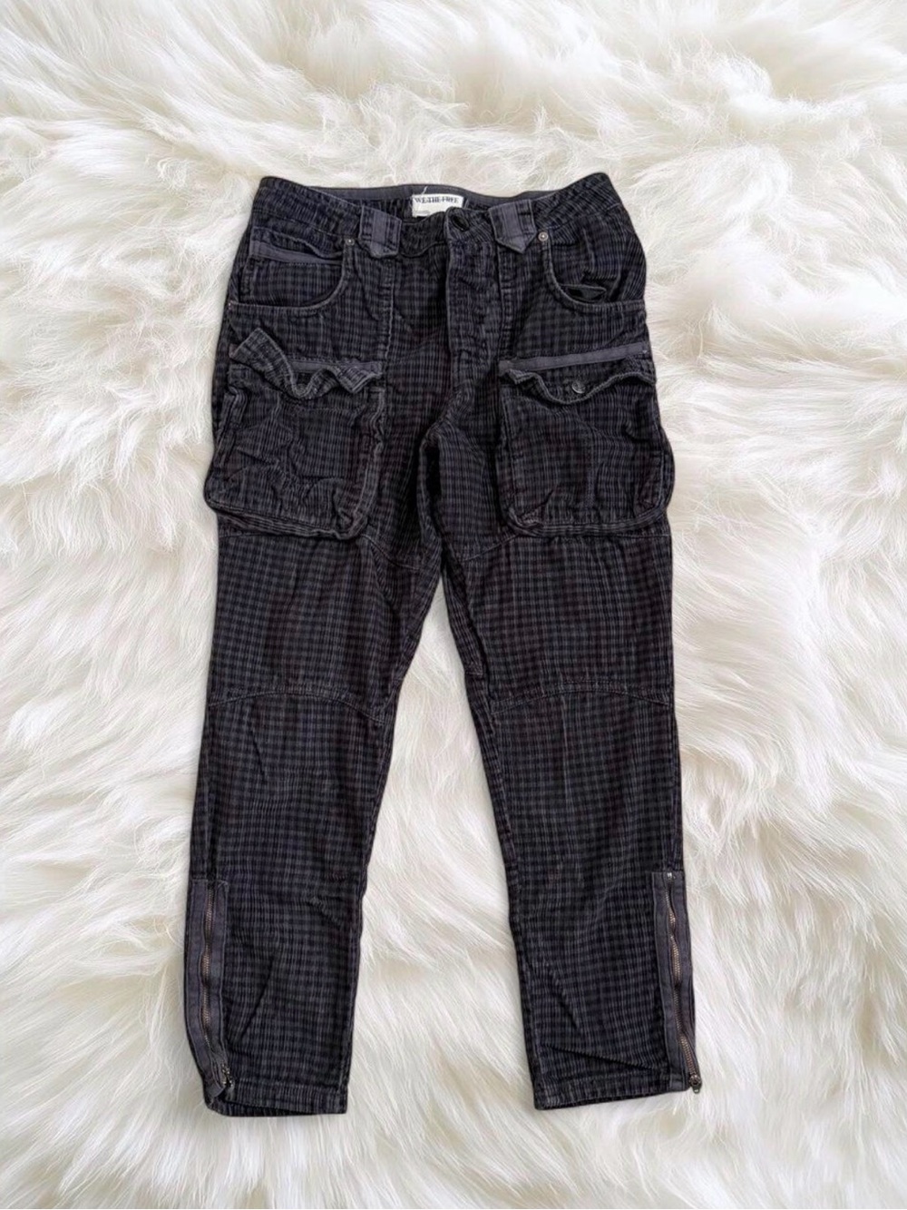 We The Free Black Cargo Joggers with Utility Pockets